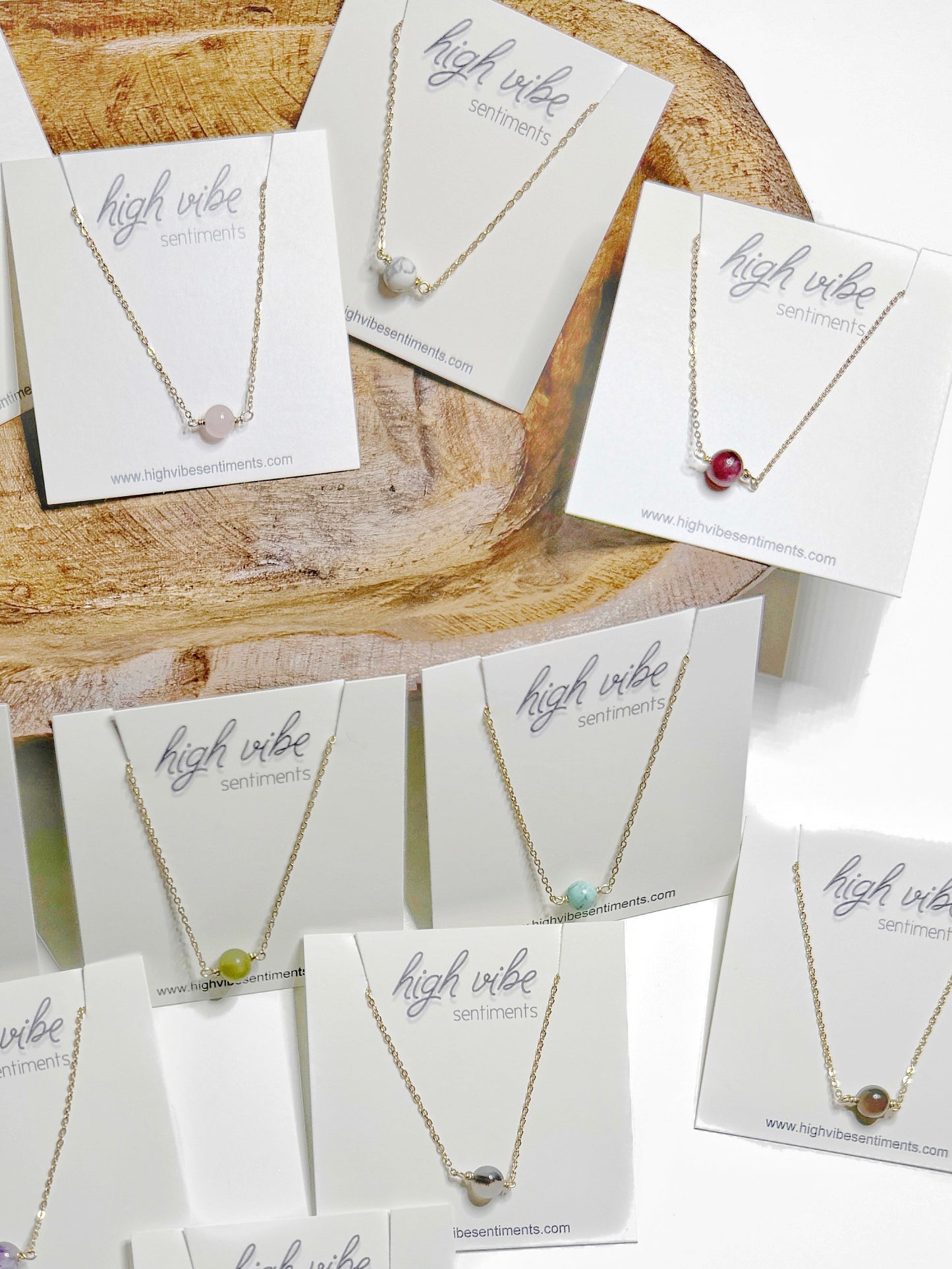 Mini Gem Drop Necklace (options vary)