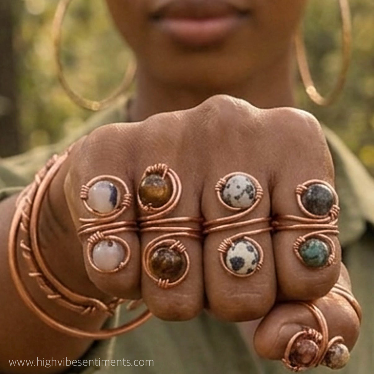 Double Stone Wrap Rings