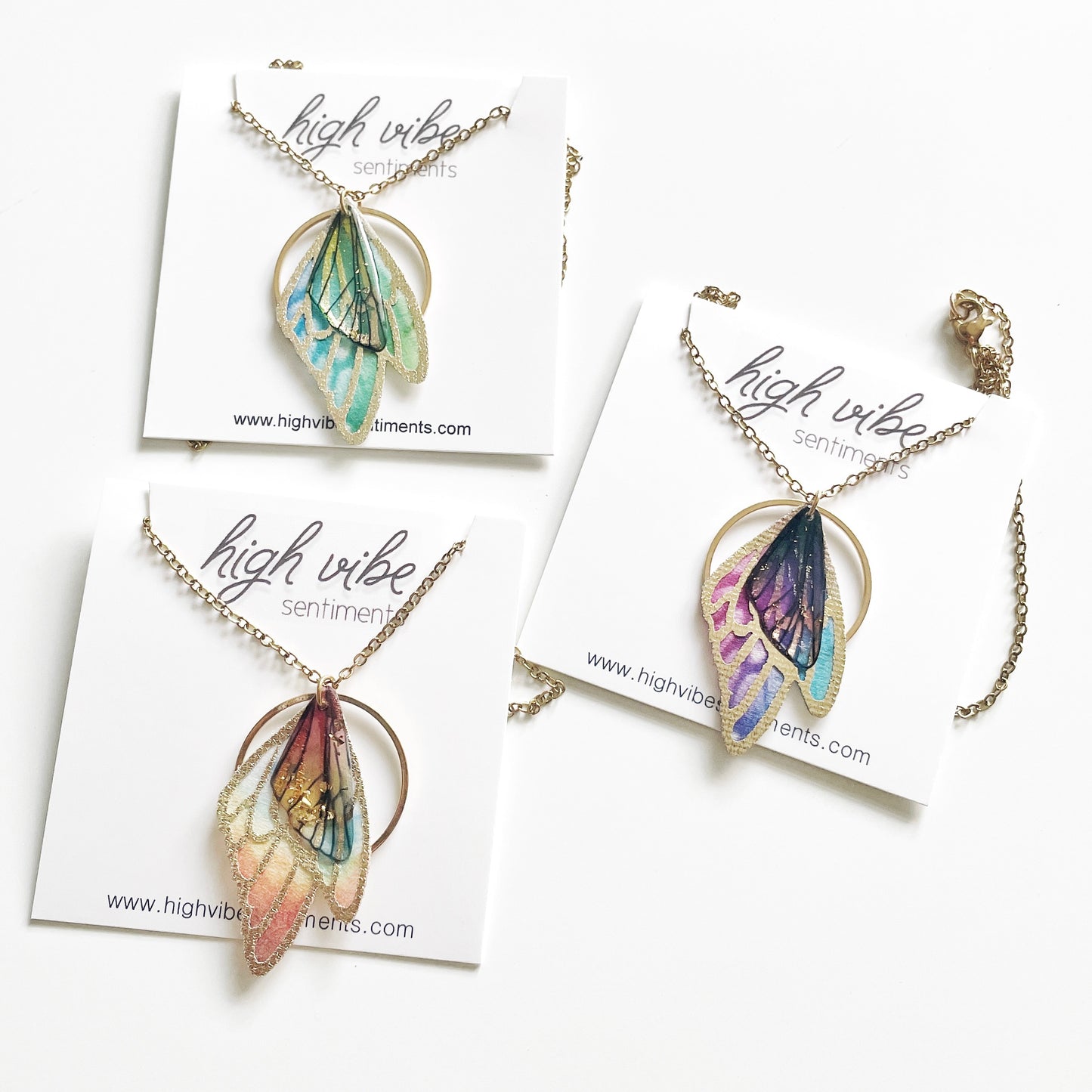 Vibrant Butterfly Necklace (options vary)