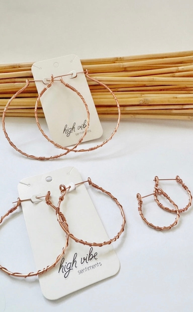 Copper Hoops