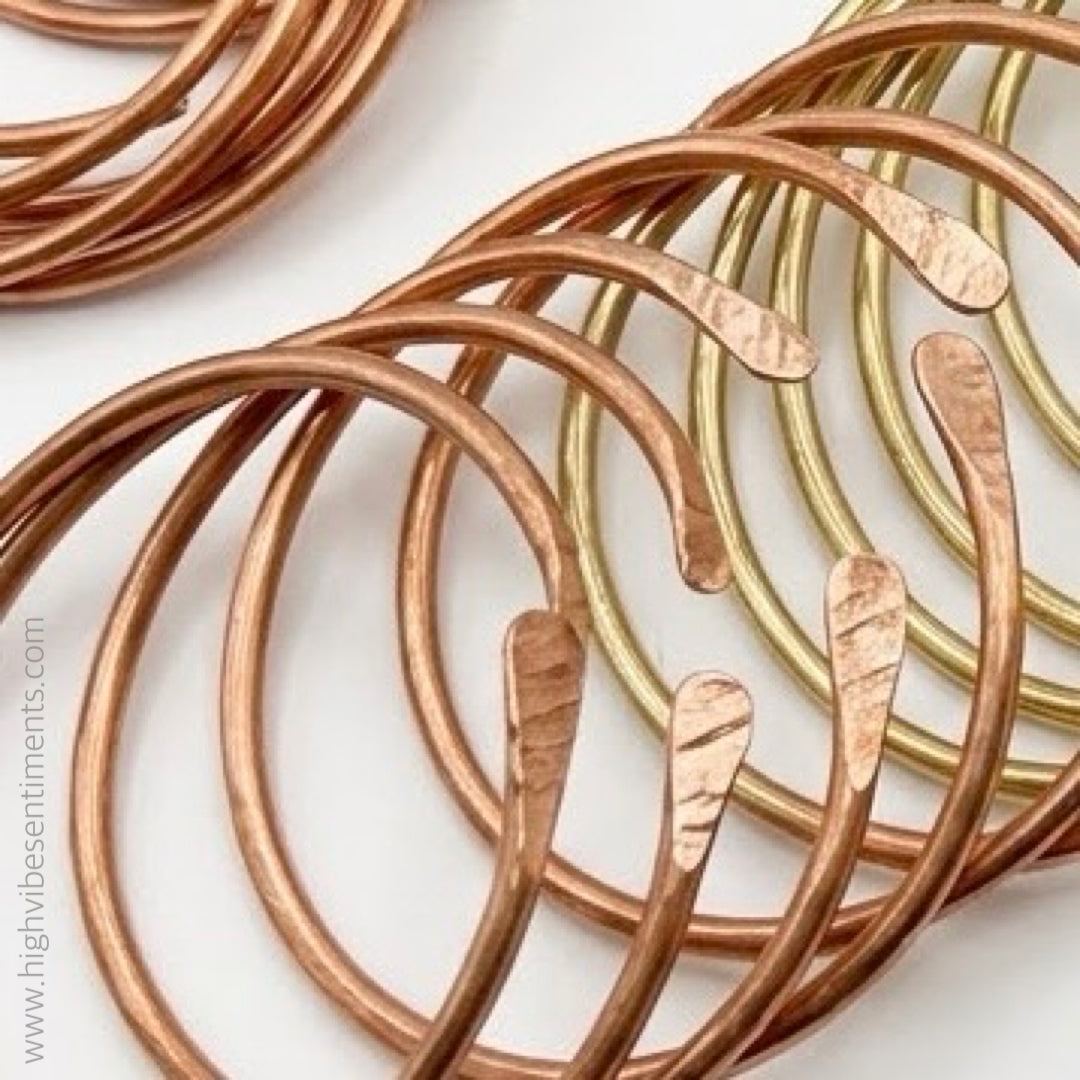 Copper Bangles (textured)