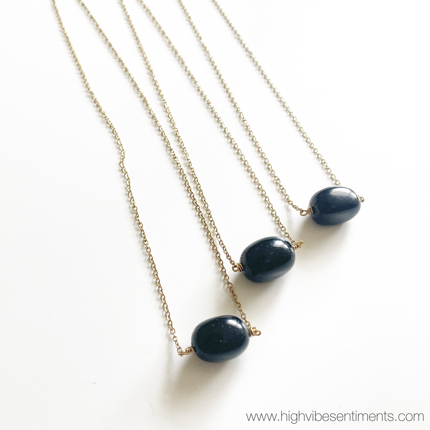 High Vibe Sentiments, Crystal Drop Necklace