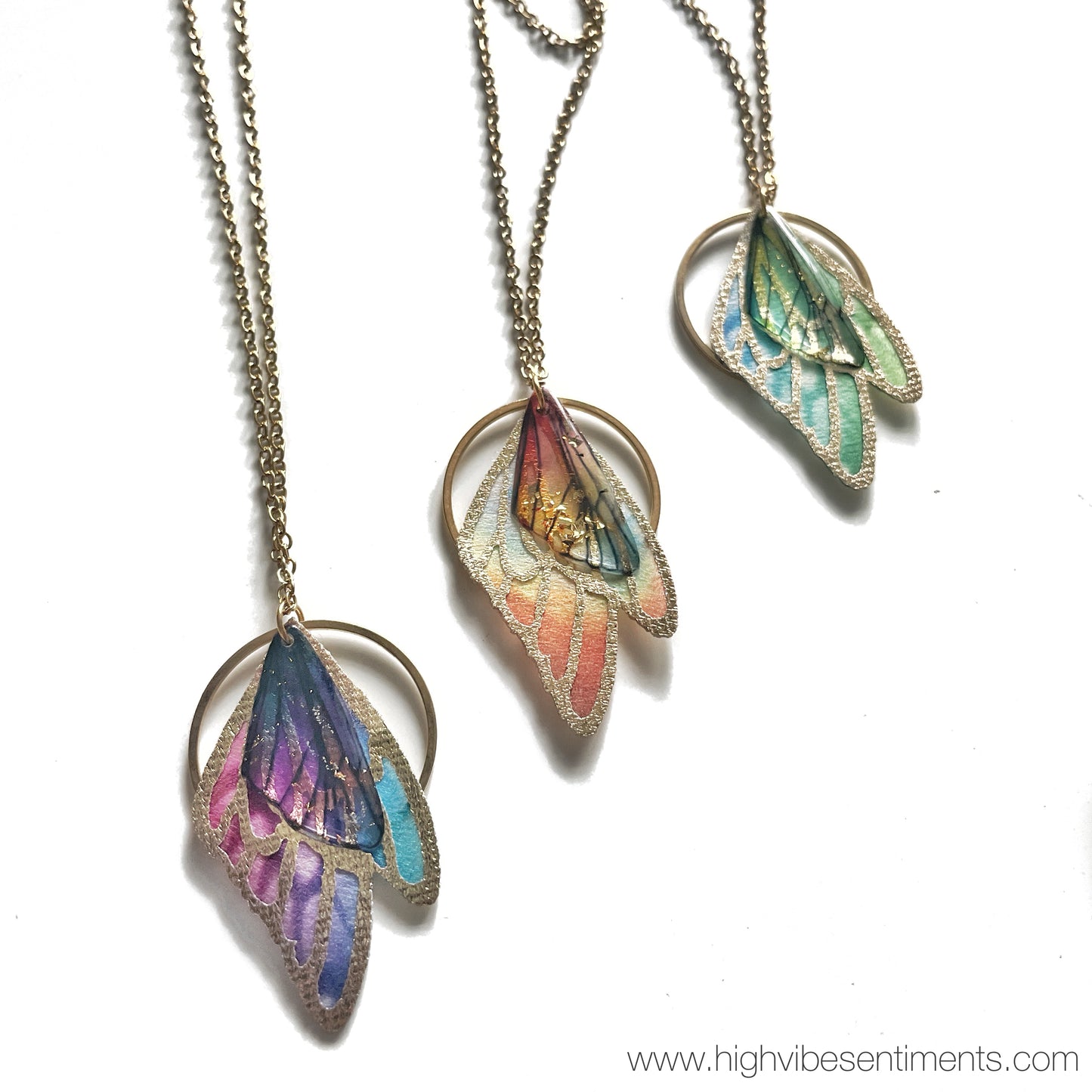 Vibrant Butterfly Necklace (options vary)