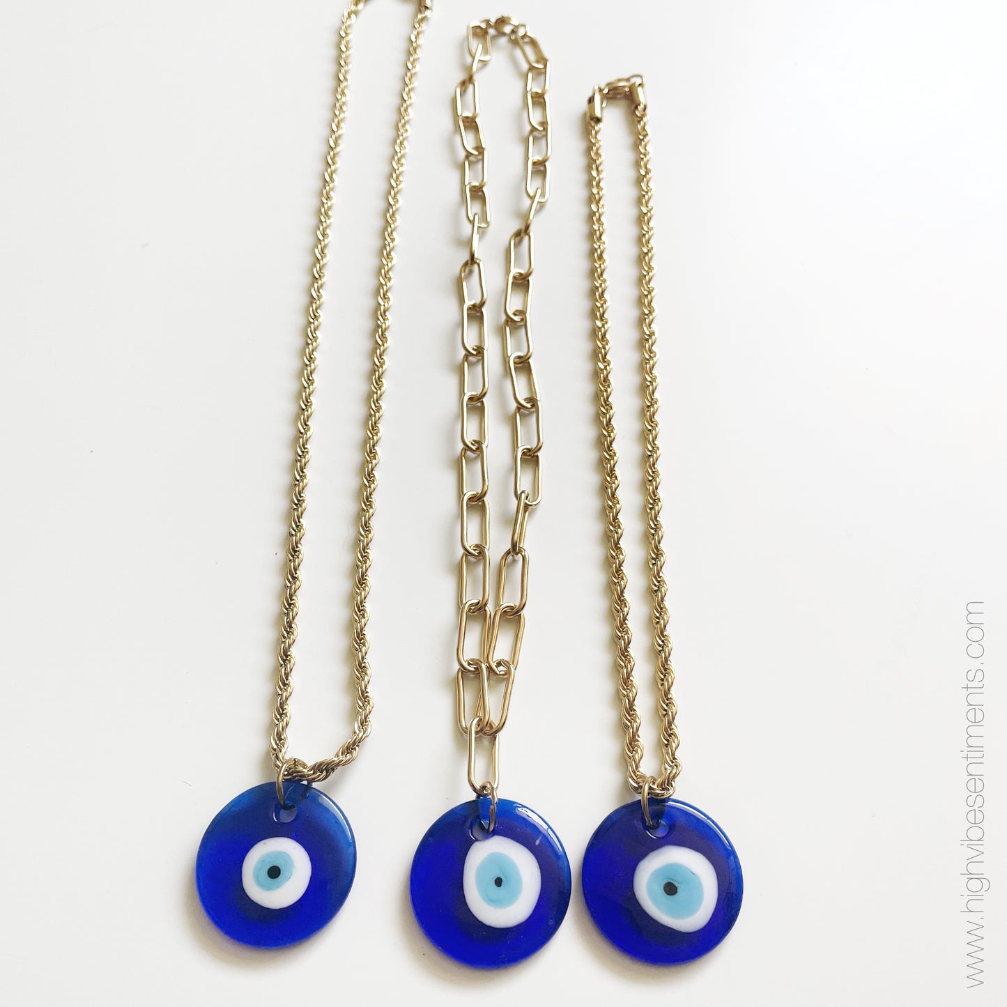 Resin Evil Eye Necklace (options vary)