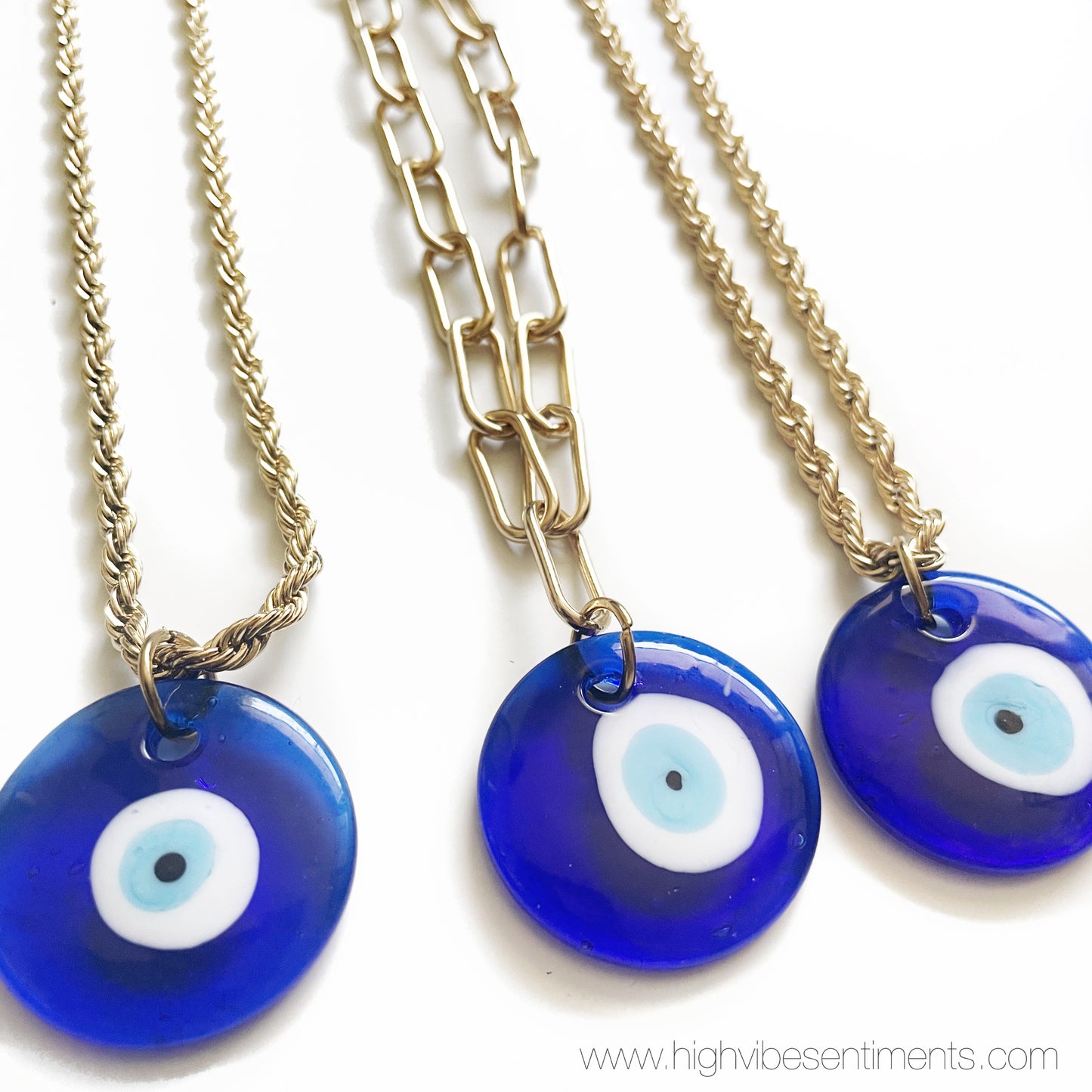 Resin Evil Eye Necklace (options vary)