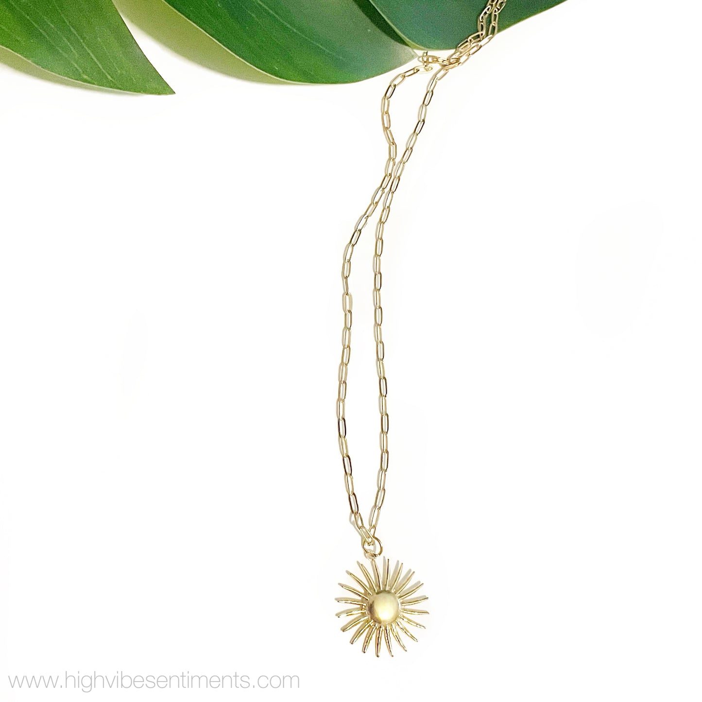 Sunny Paperclip Necklace