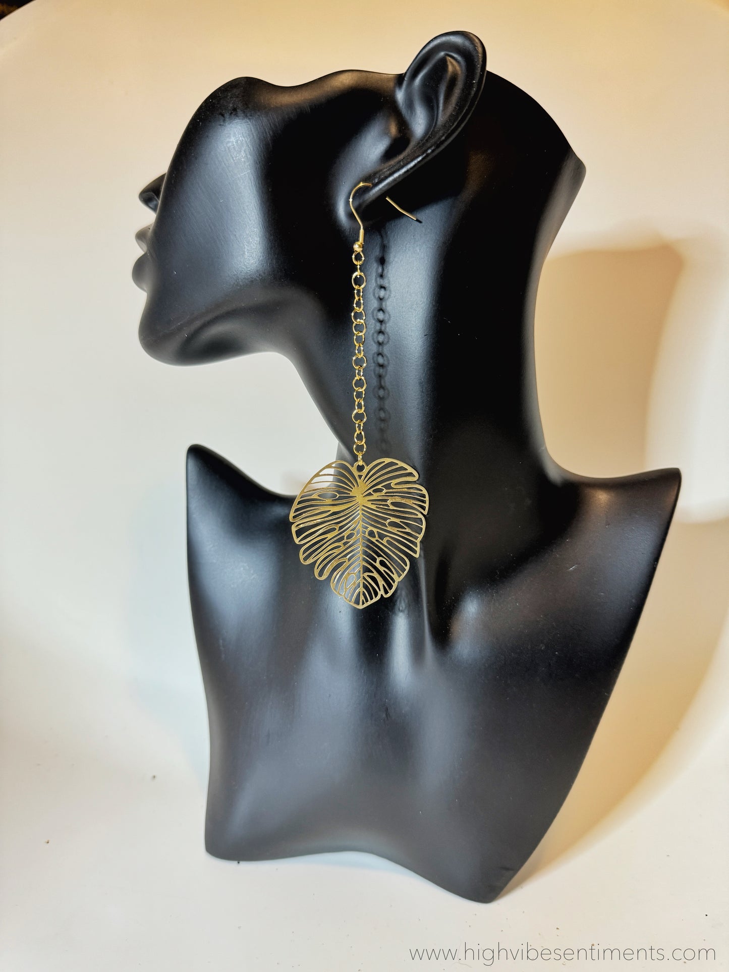 Filigree Monstera Dangles