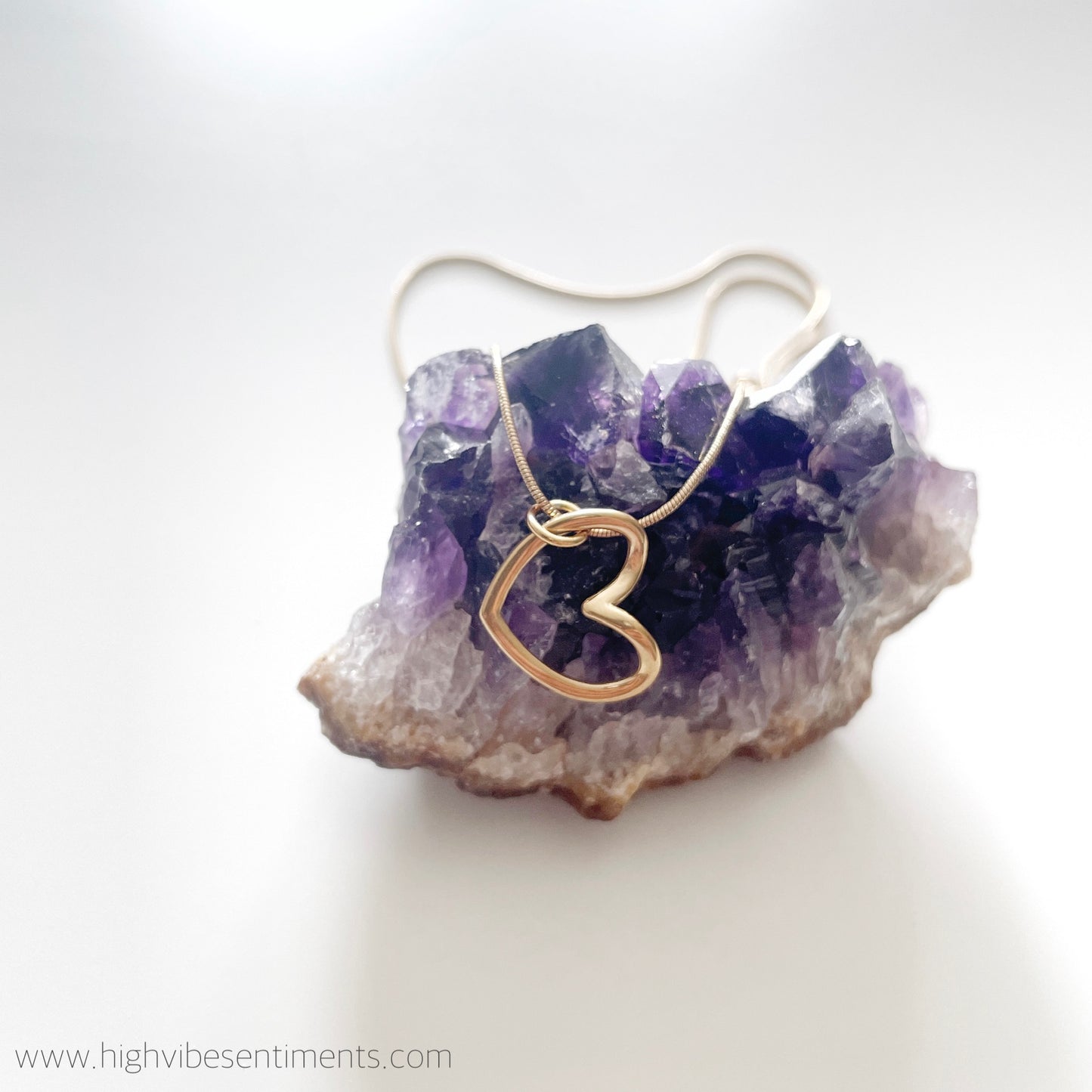 Sleek Open Heart Necklace