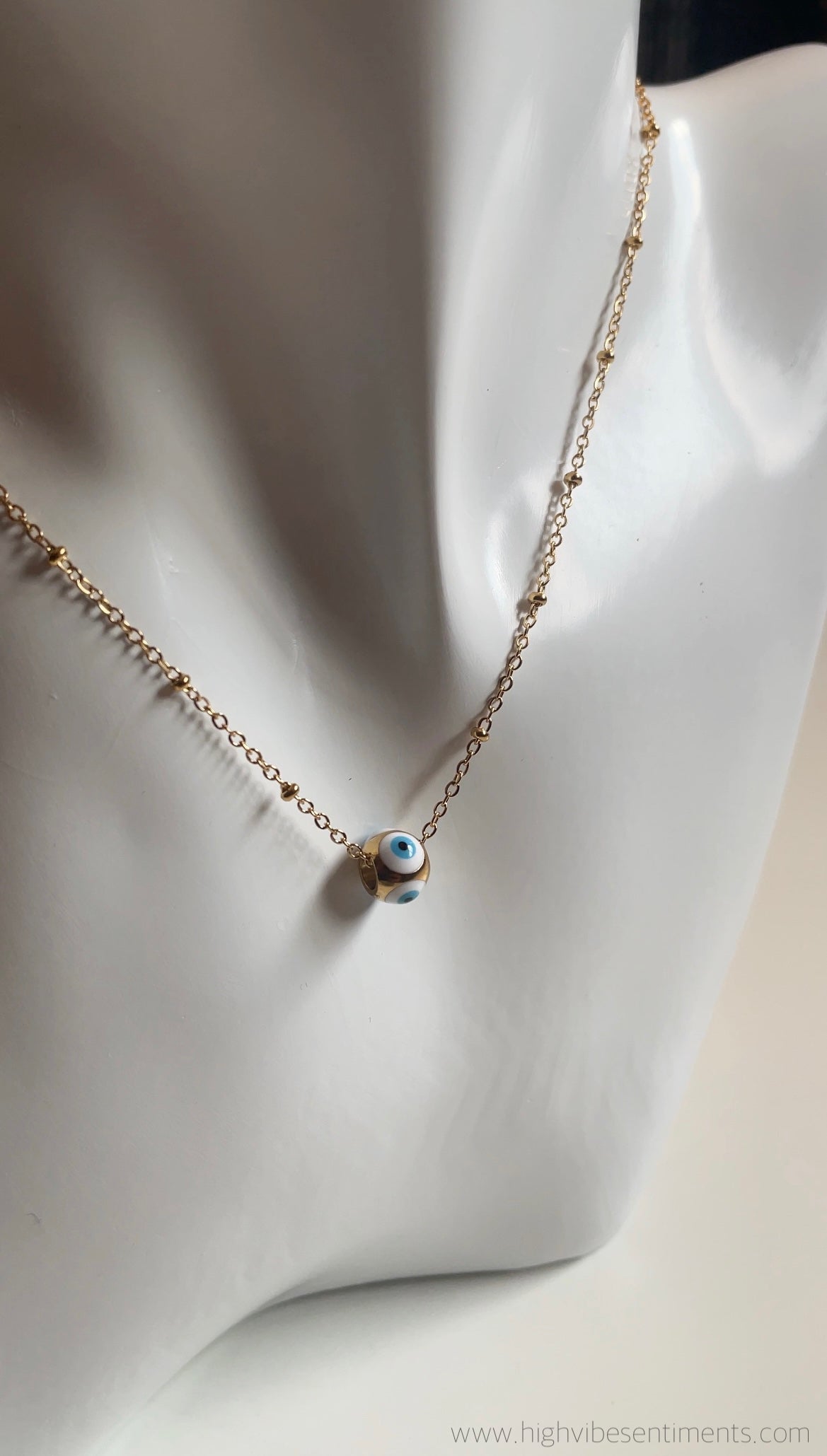Evil Eye Drop Necklace