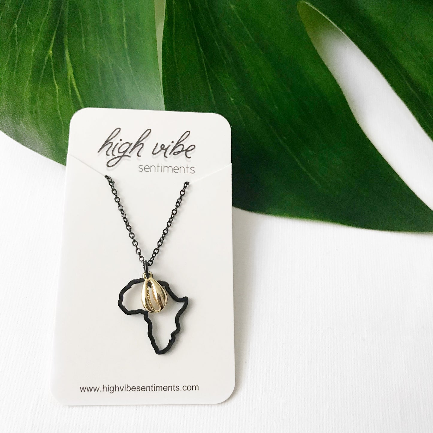 High Vibe Sentiments Mother Africa Necklace