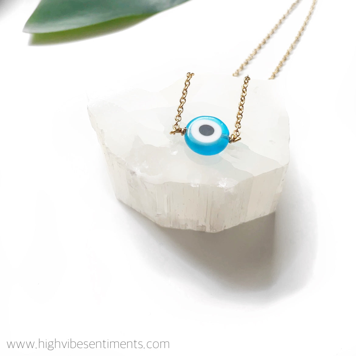 High Vibe Sentiments Evil Eye Choker