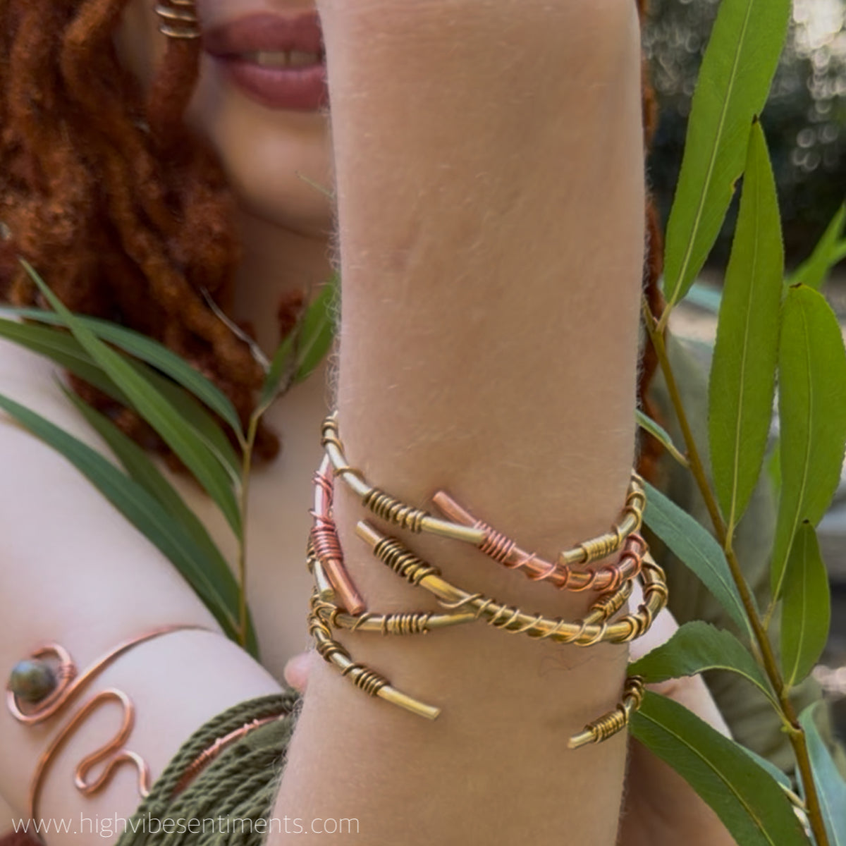 Copper Brass Bangles (8 gauge)