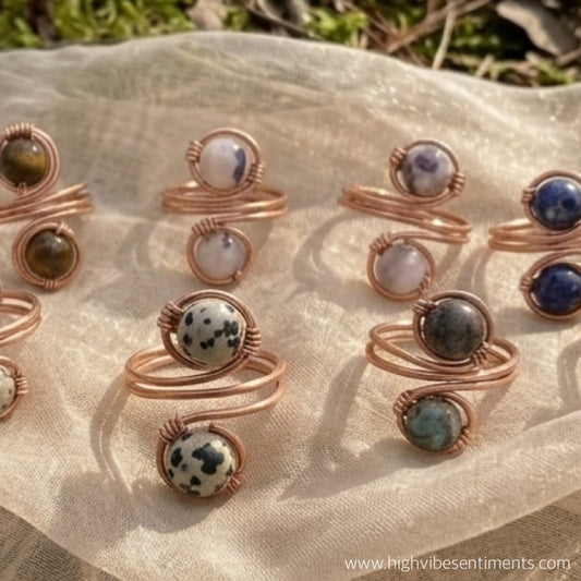 Double Stone Wrap Rings