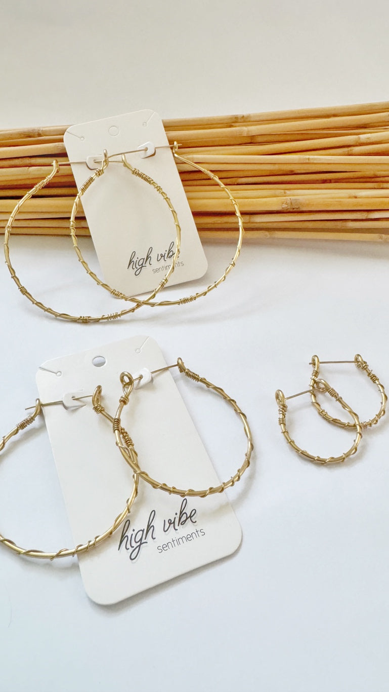 Brass Hoops (styles vary)