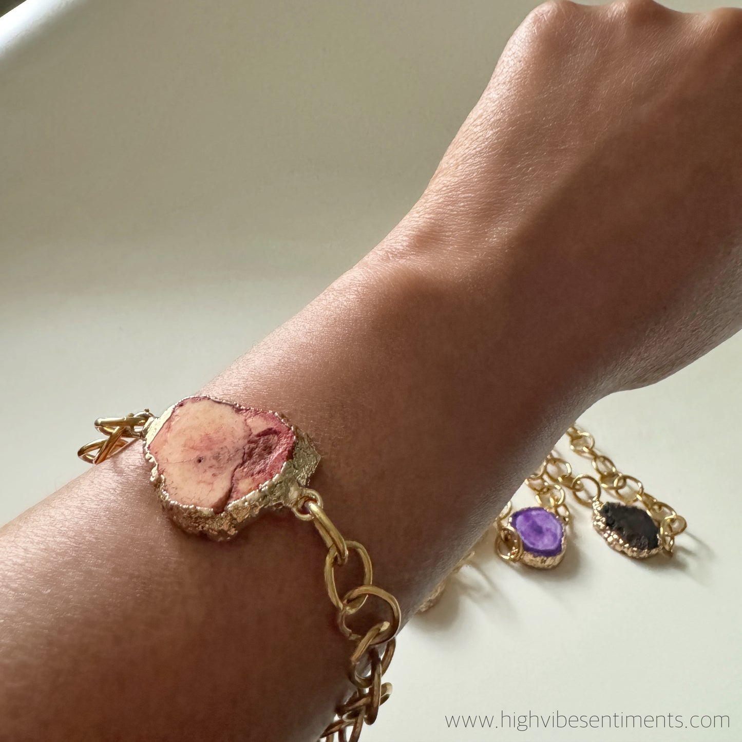 Chunky Agate Bracelet (options vary)