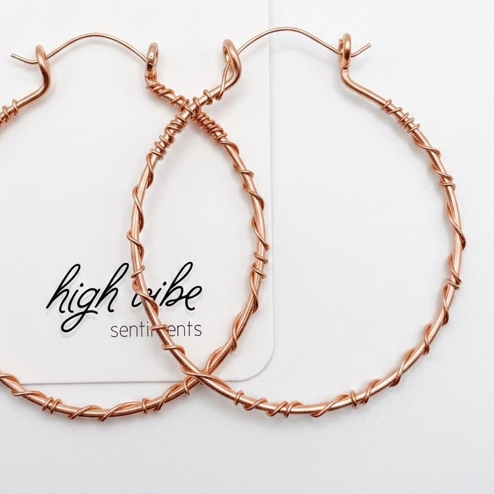 Copper Hoops