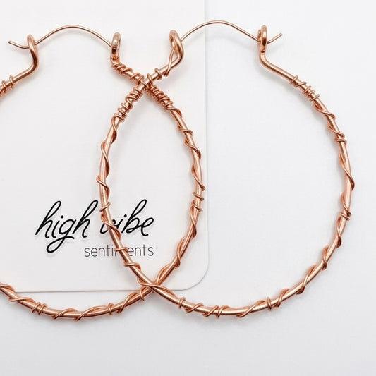 Copper Hoops