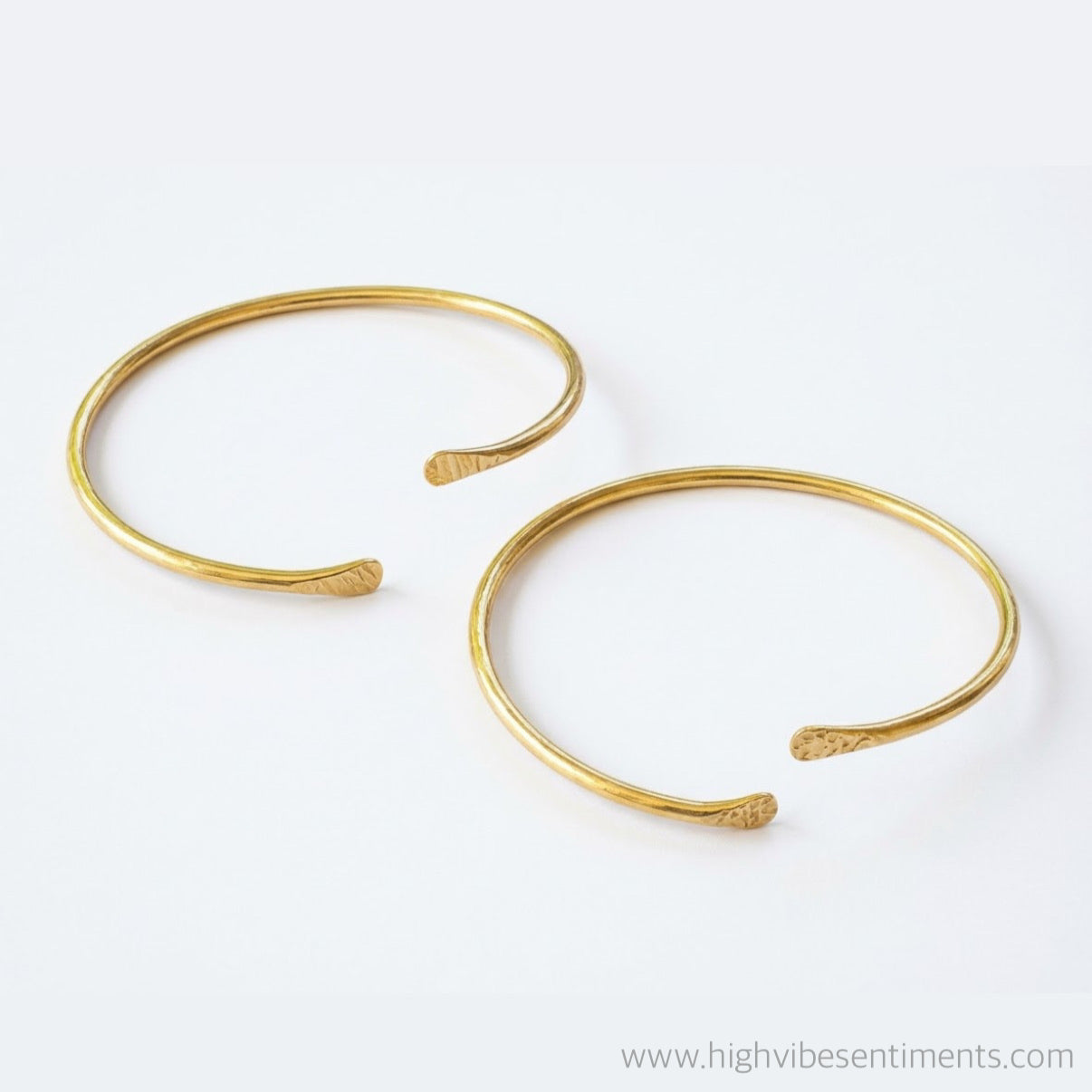 Copper + Brass Bangle (textured)