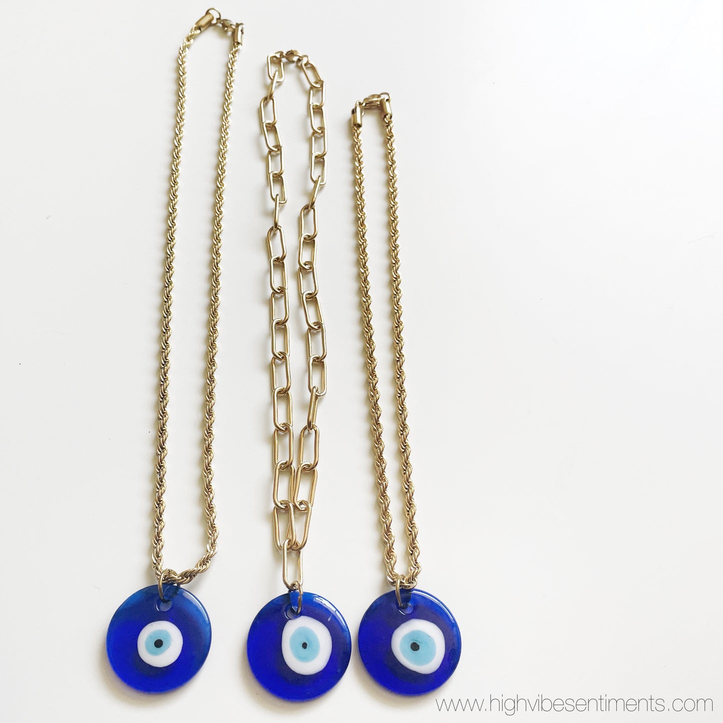 Resin Evil Eye Necklace (options vary)