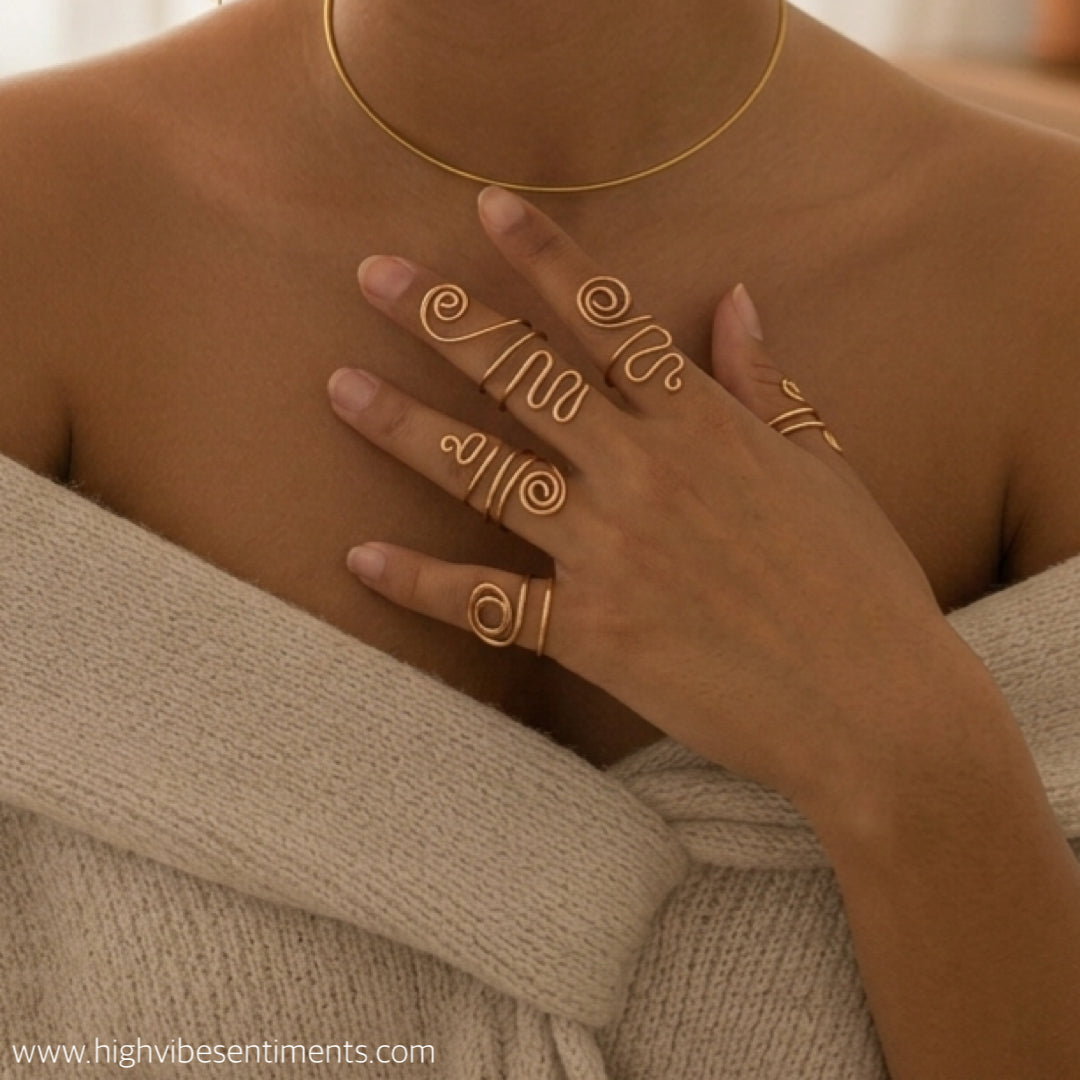 Stainless Steel Wrap Rings (styles vary)