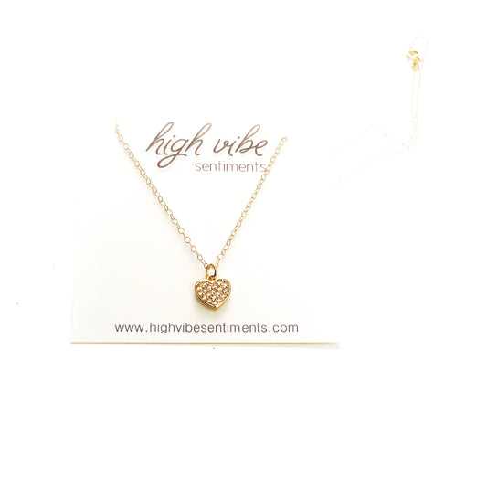 Stellar Heart Necklace (gold filled)