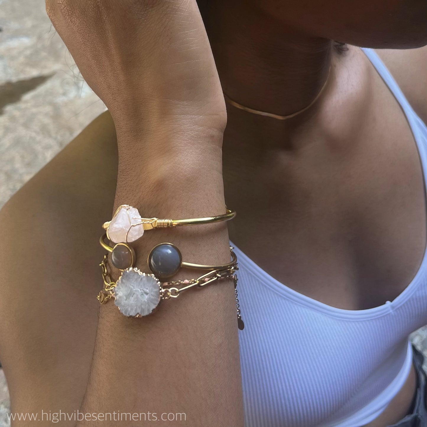 Agate Slice Bracelets