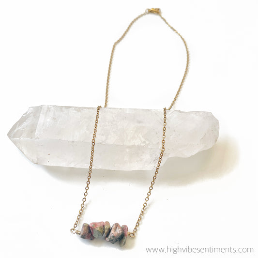 Crystal Chip Necklace (styles vary)