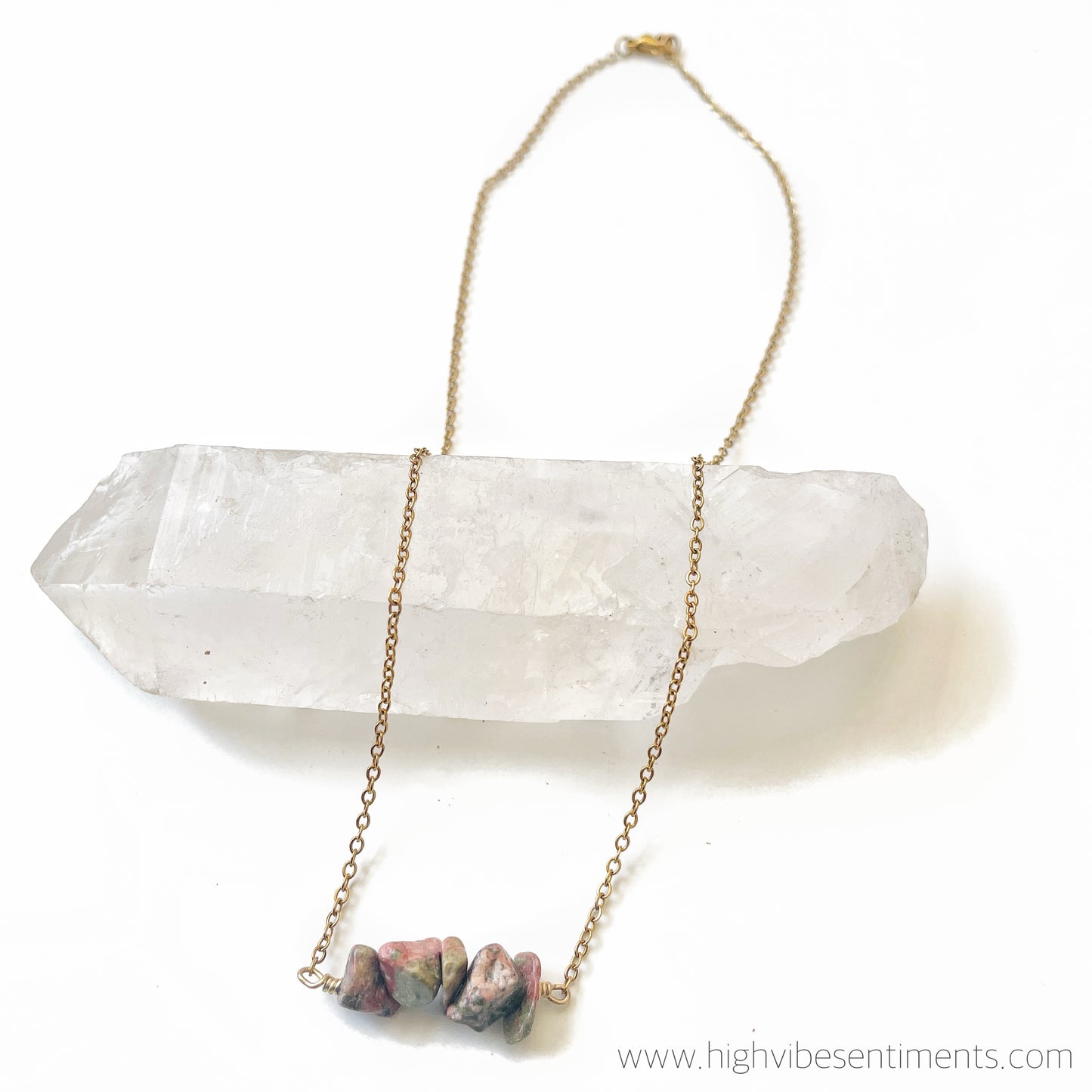 Crystal Chip Necklace (styles vary)
