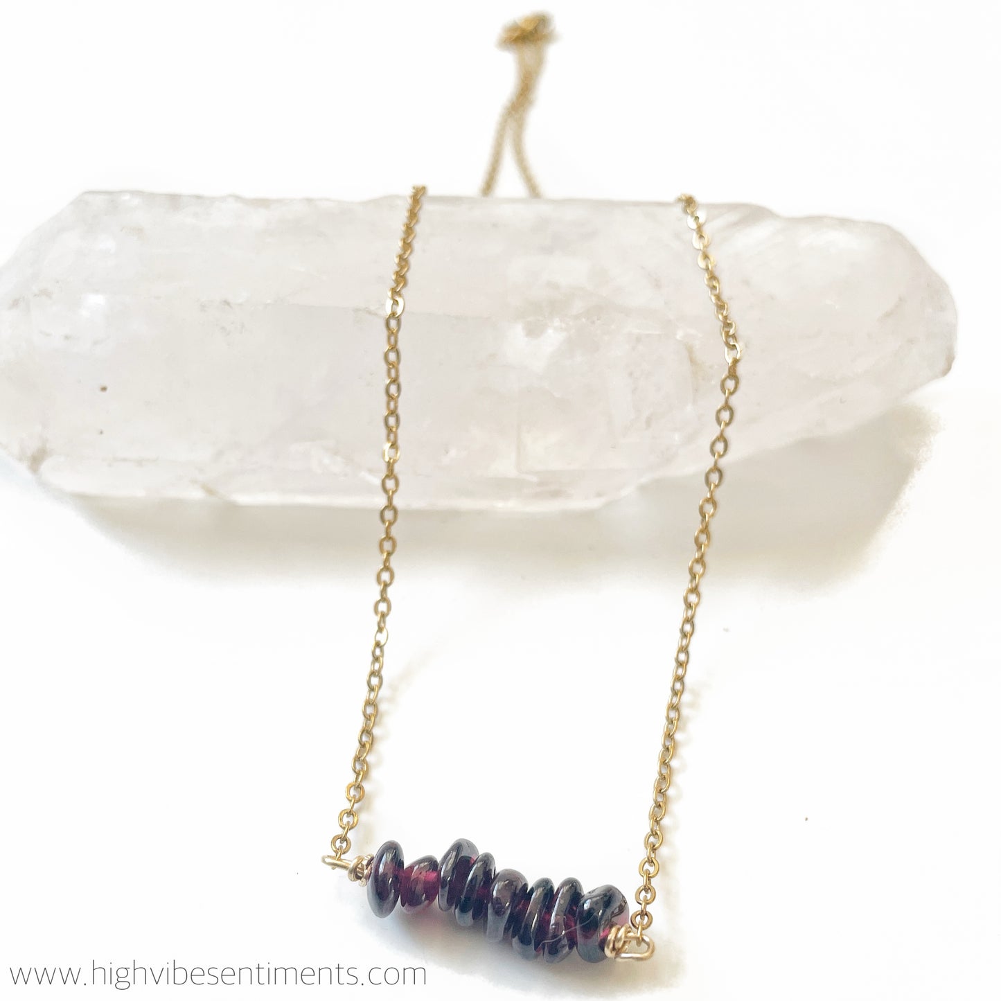 Crystal Chip Necklace (styles vary)