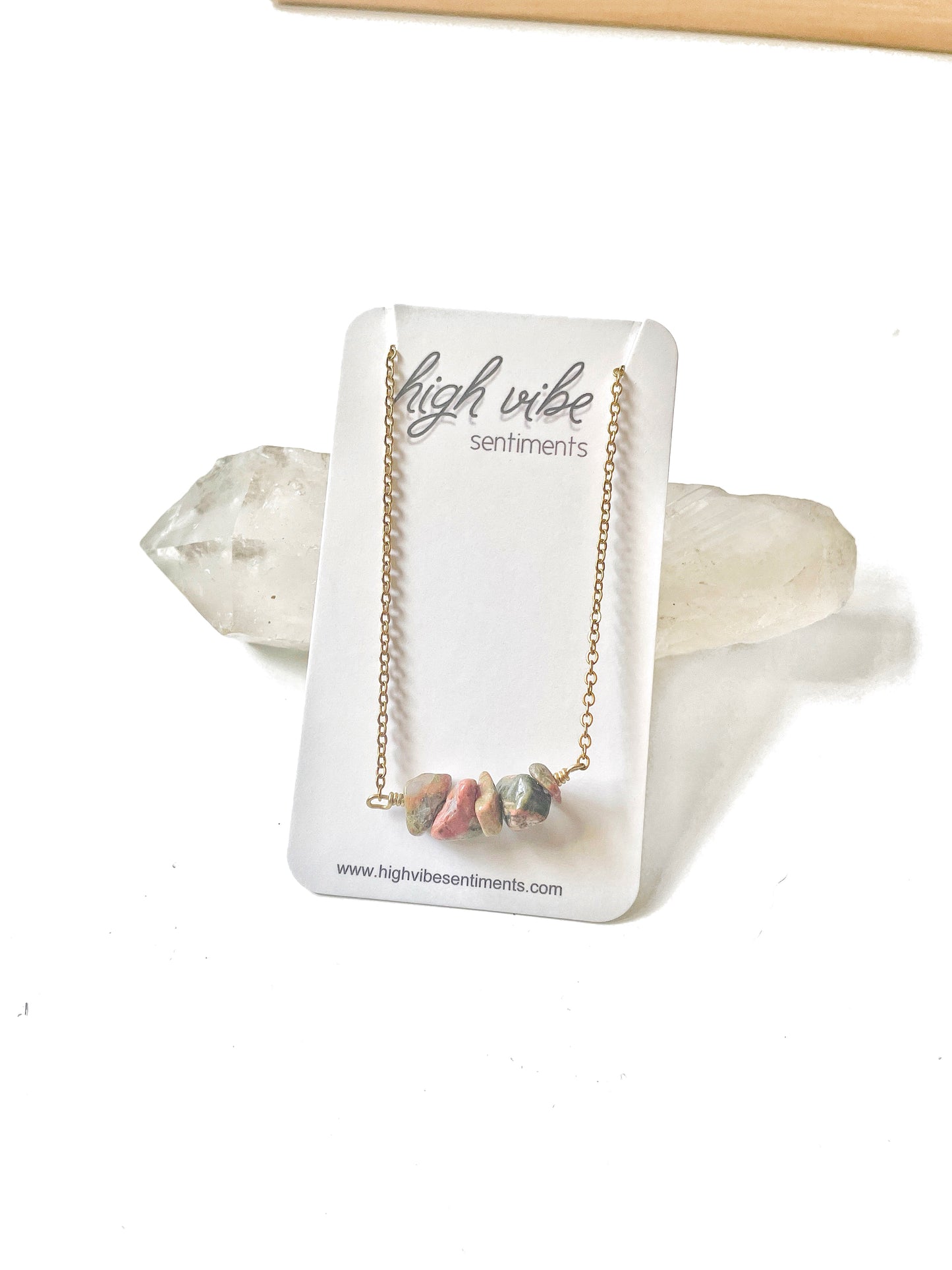 Crystal Chip Necklace (styles vary)
