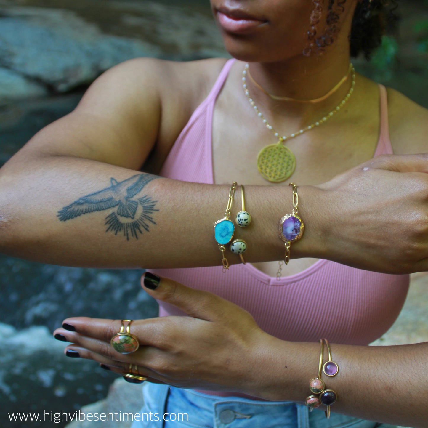 Agate Slice Bracelets