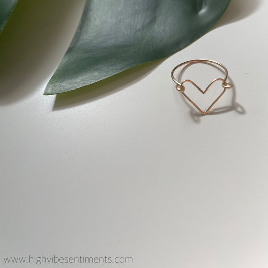 High Vibe Sentiments, Open Heart Ring