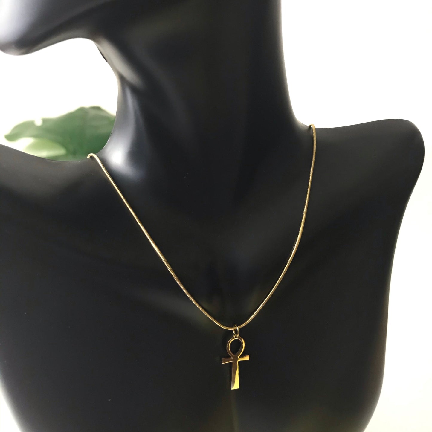 High Vibe Sentiments Elegant Everyday Ankh Necklace