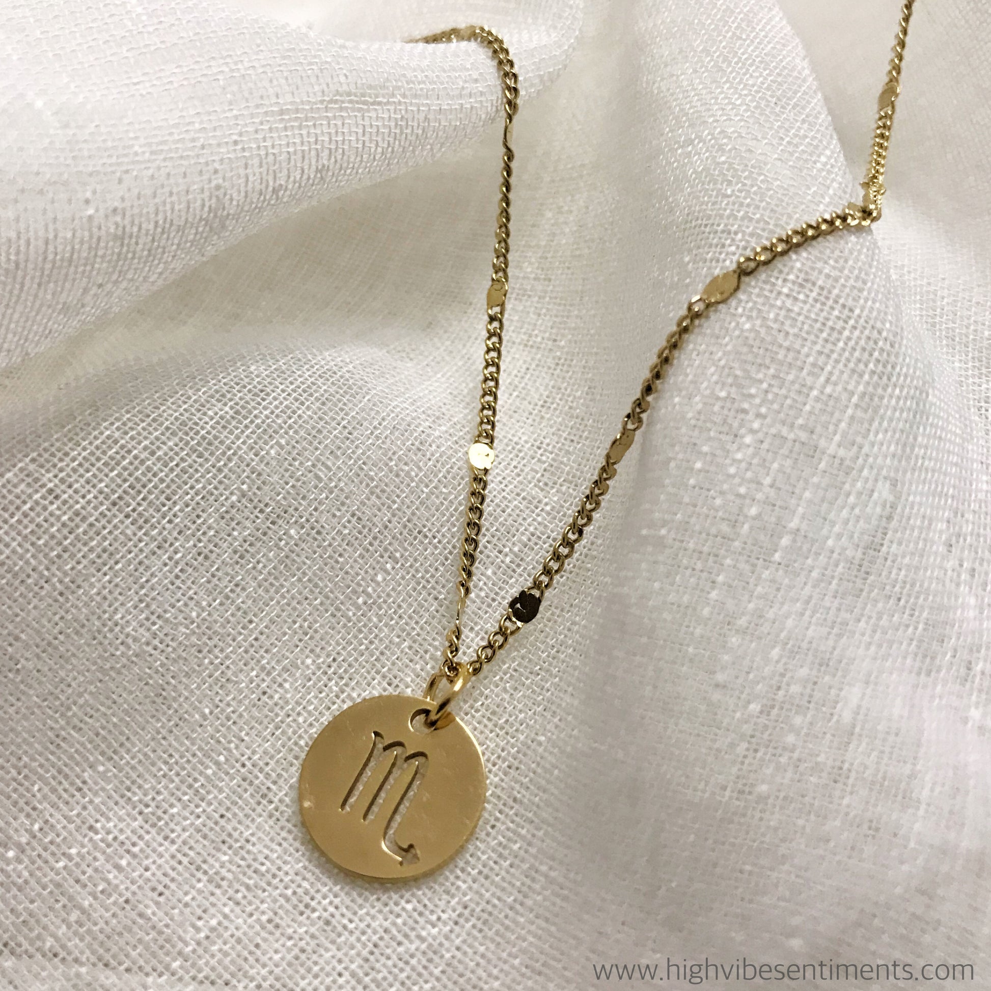 Vibe Sentiments Scorpio Zodiac Choker