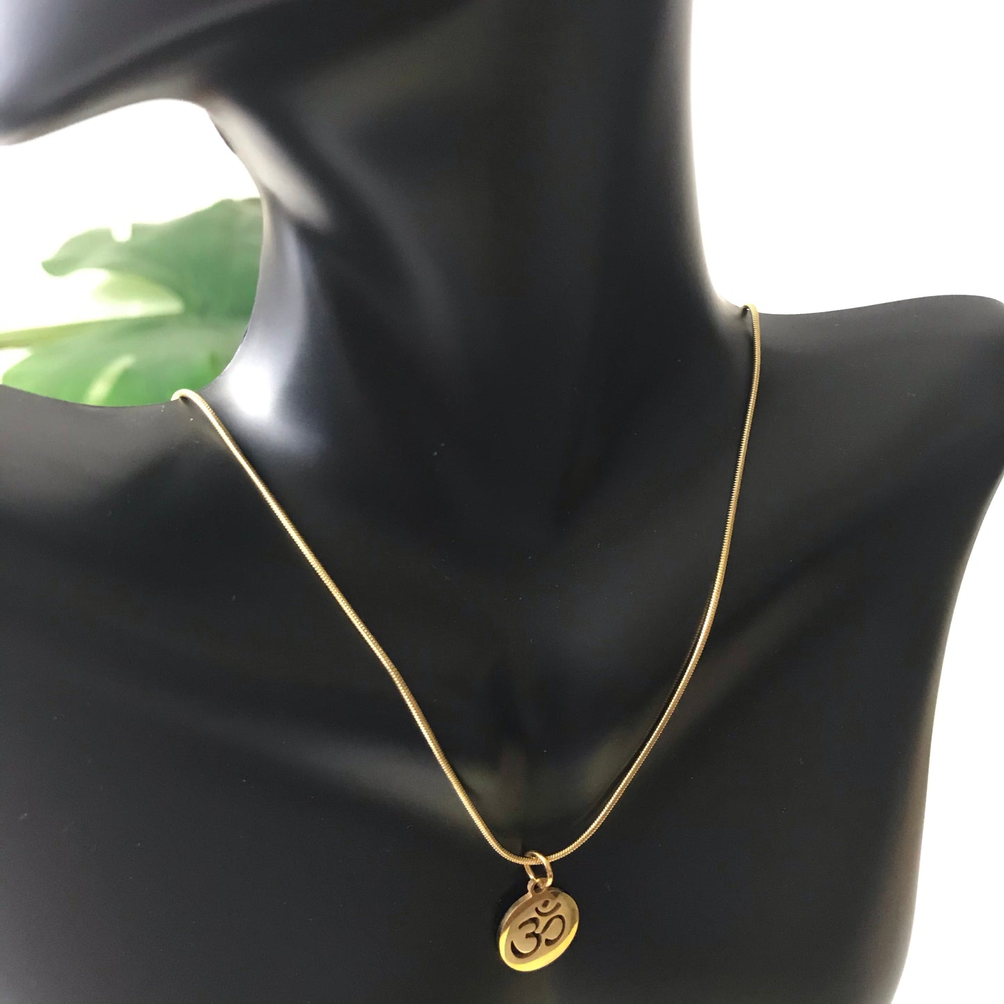 High Vibe Sentiments Elegant Everyday Om Necklace