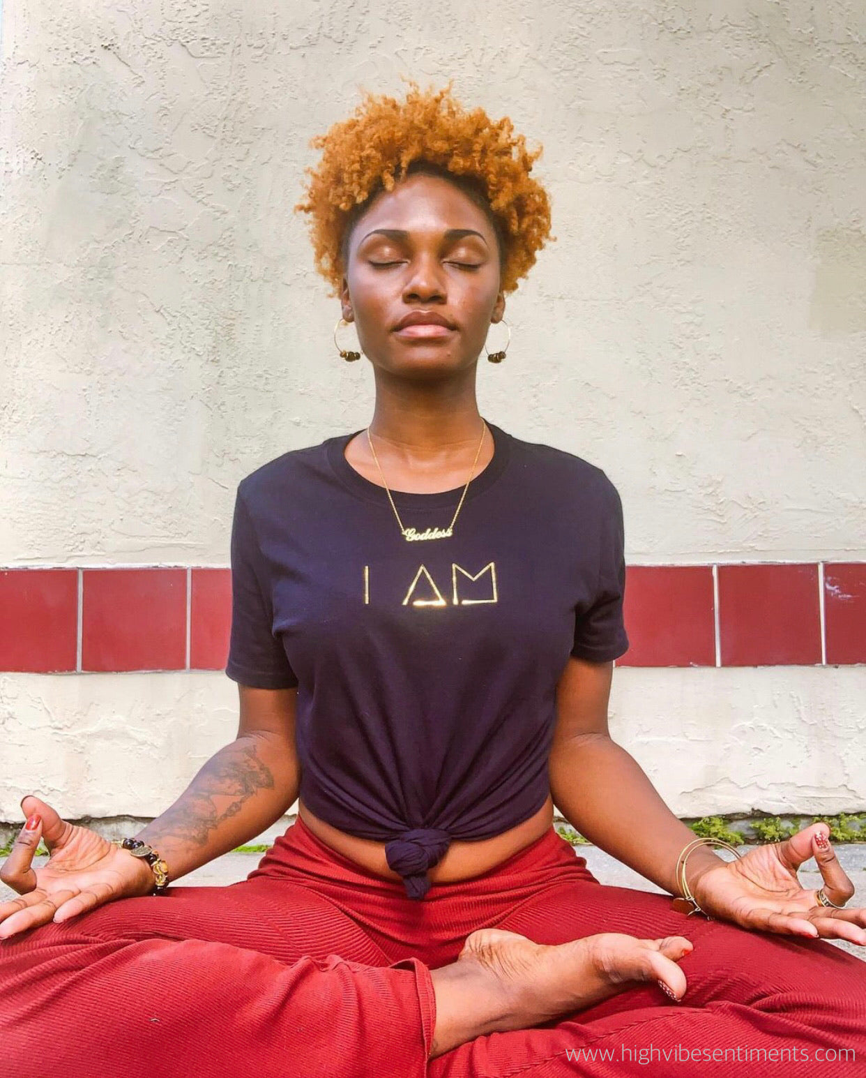 High Vibe Sentiments, "I AM" Tee