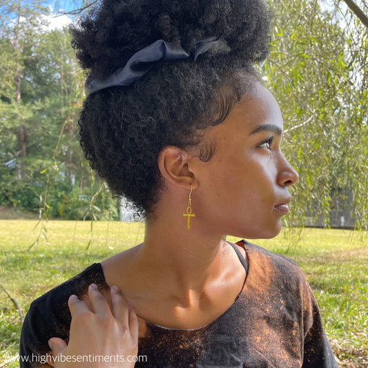 High Vibe Sentiments Ankh Dangles