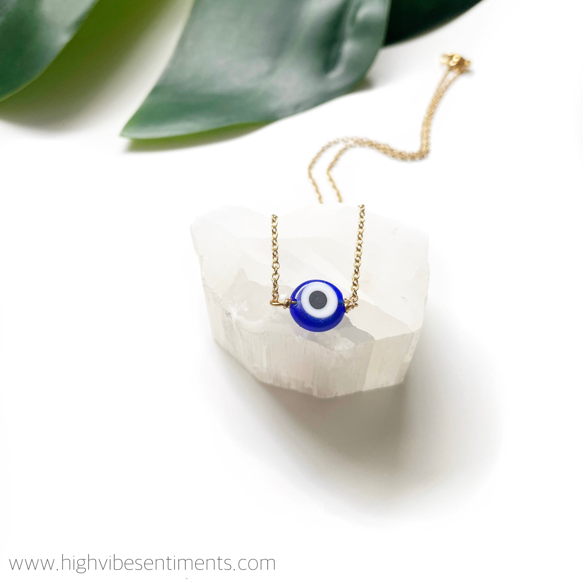 High Vibe Sentiments Evil Eye Choker