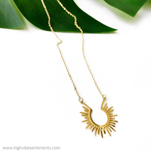 High Vibe Sentiments, Suns Ablaze Necklace