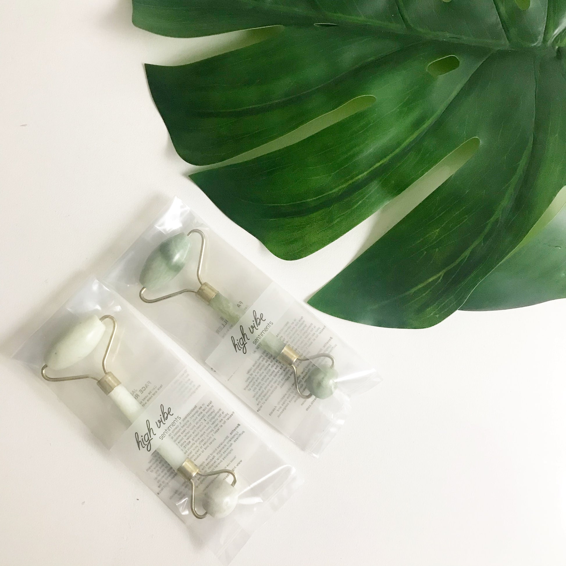 High Vibe Sentiments Jade Face Roller