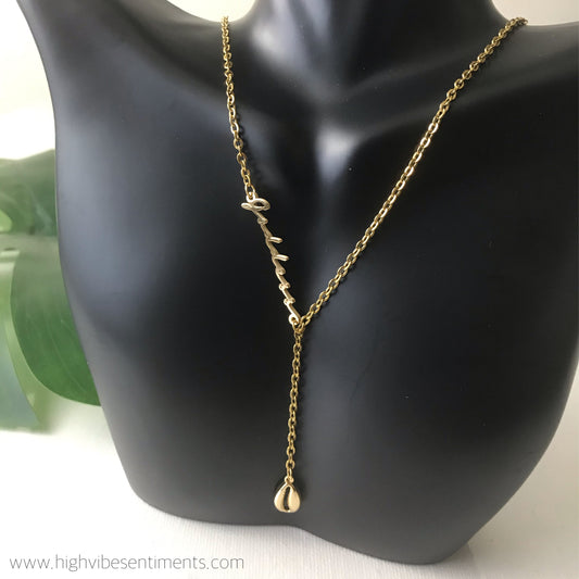 High Vibe Sentiments Goddess Lariat