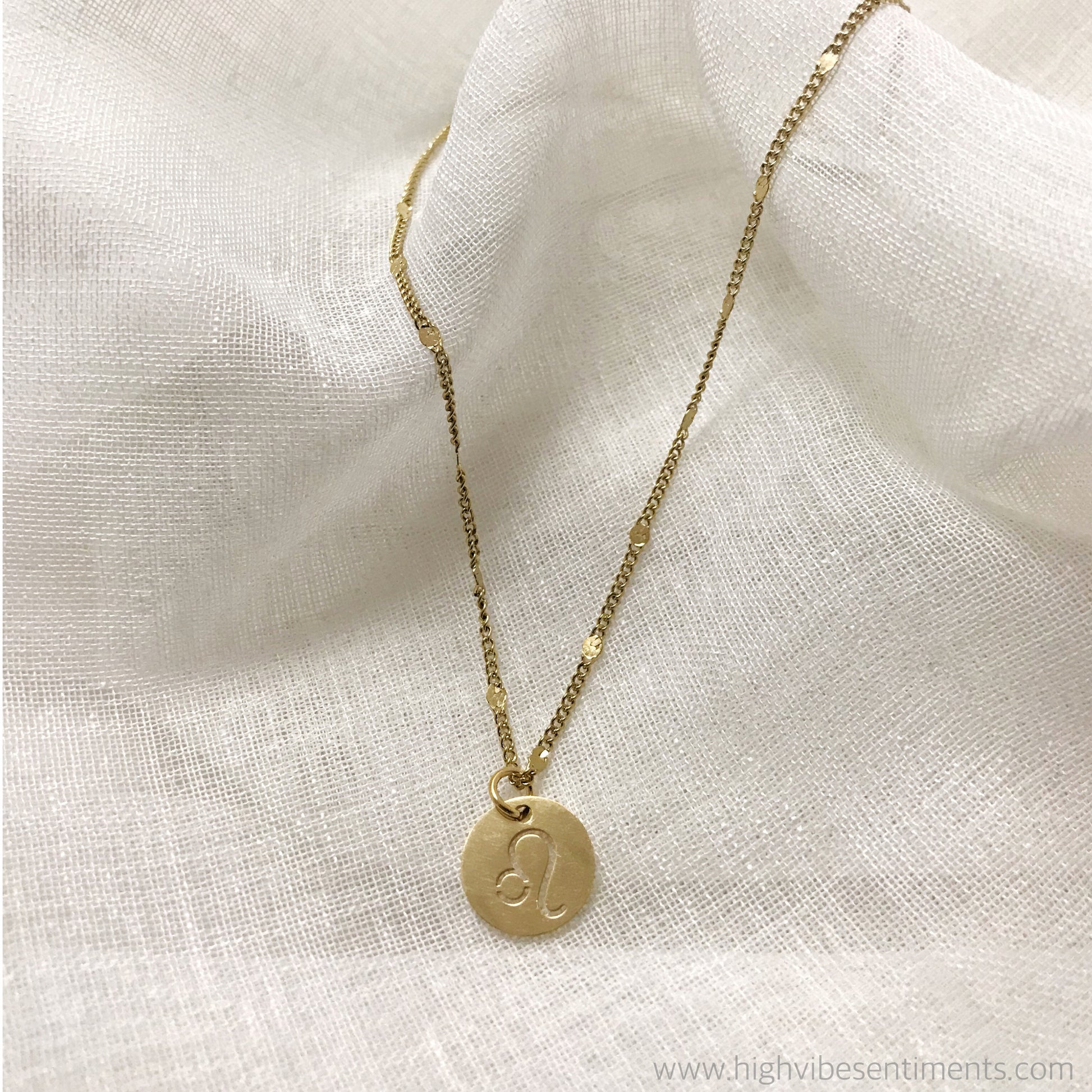 High Vibe Sentiments Leo Zodiac Choker
