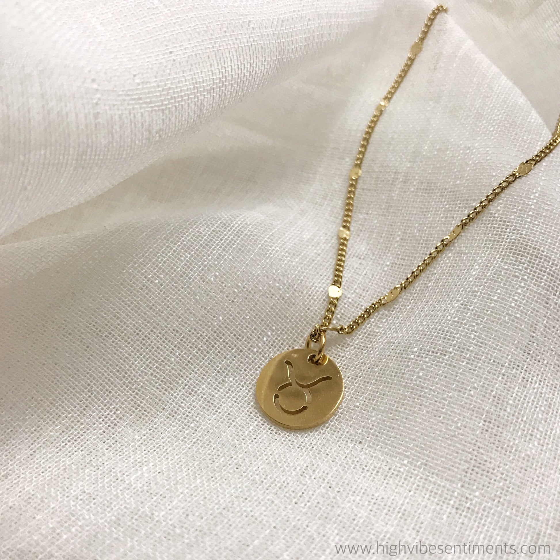 Vibe Sentiments Taurus Zodiac Choker