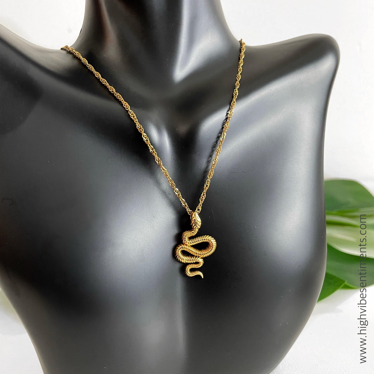 High Vibe Sentiments Kundalini Snake Necklace
